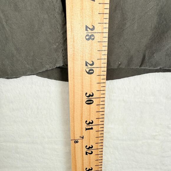 Anthropologie Elevenses Sleeveless Wrap Trench Shirt Dress/Vest Olive Green XS P - Picture 5 of 5